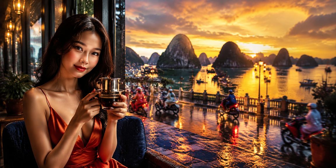 Người dùng Hạ Long xem thông tin hoàn tiền cược và ưu đãi casino bên tách cà phê sáng